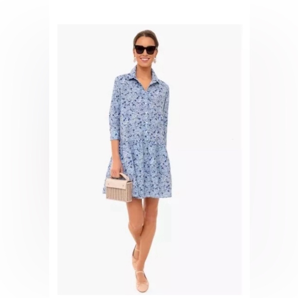 Tuckernuck NWT Royal Shirtdress in Hydrangea Size L